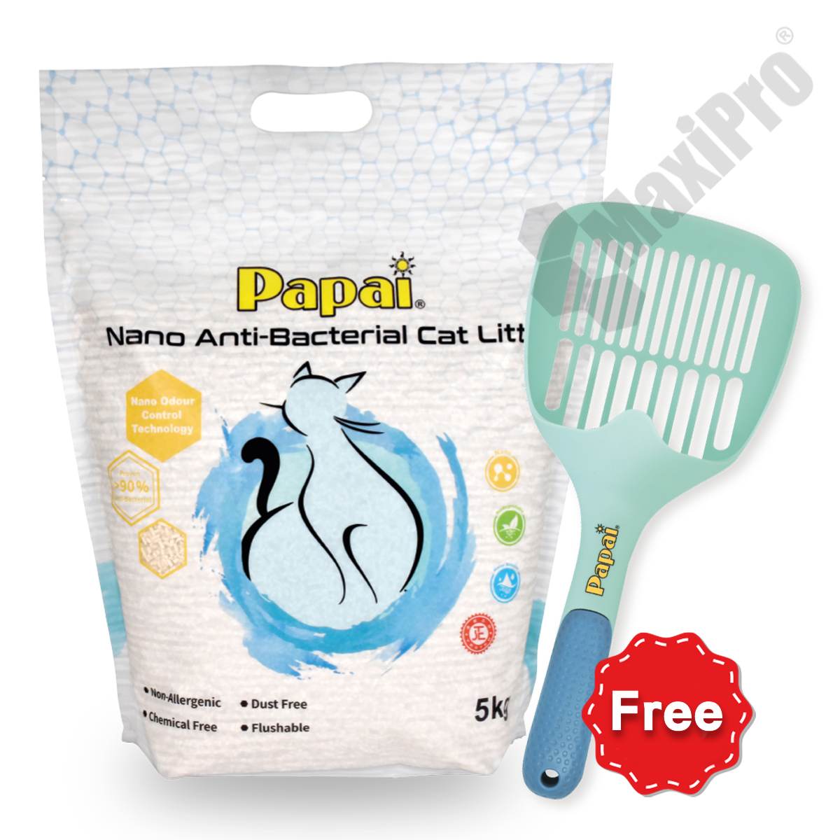 Nano Antibacterial Cat Litter 5kg MaxiPro Online Store
