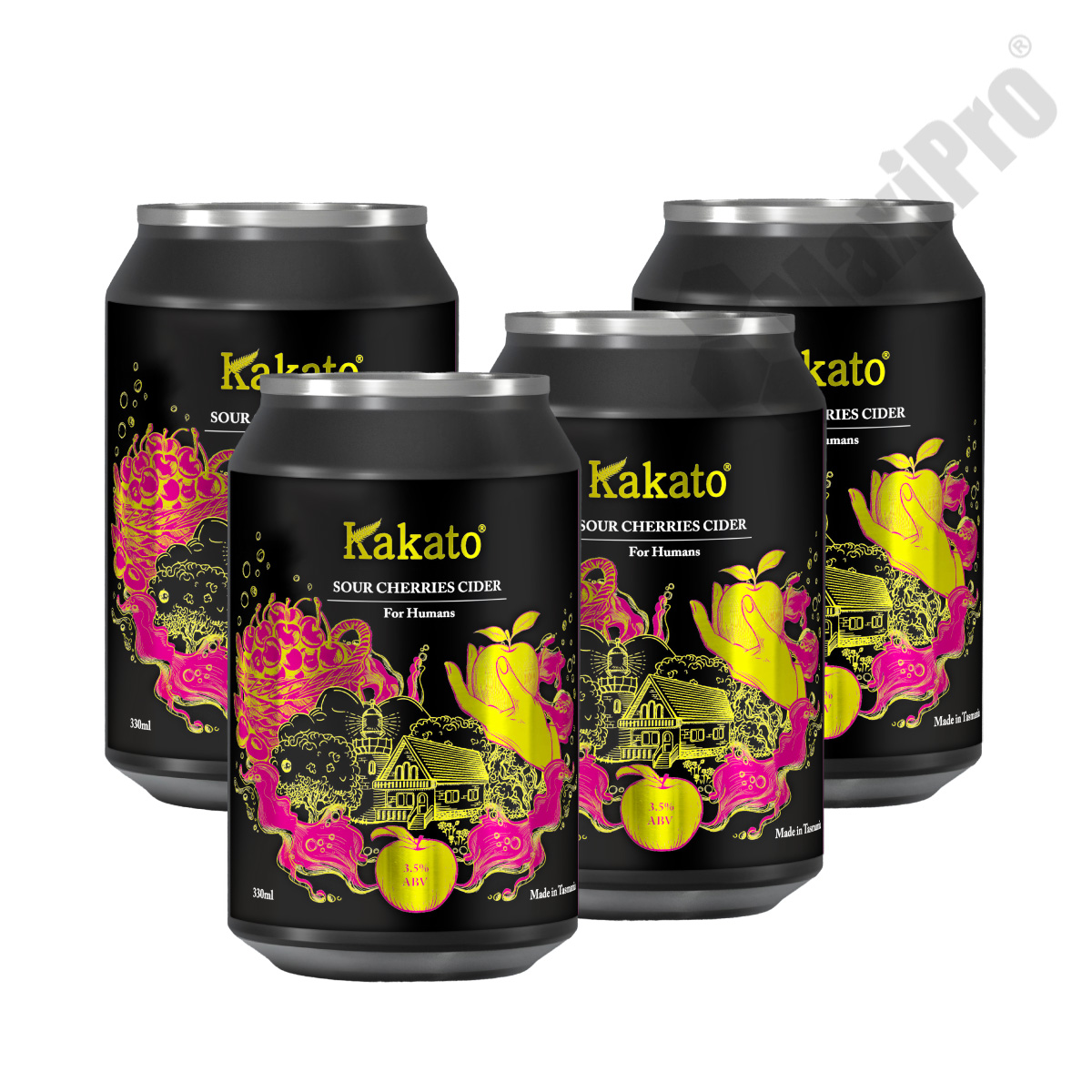Kakato Sour Cherries Sparkling Cider x 6 cans