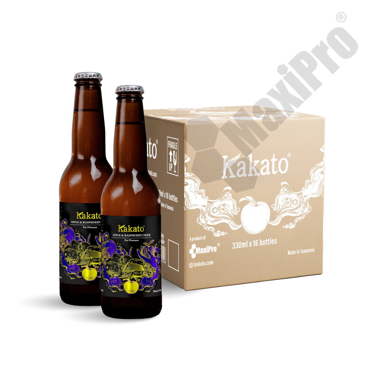 Kakato 紅桑子微醺氣泡蘋果酒<br>(1箱16樽)