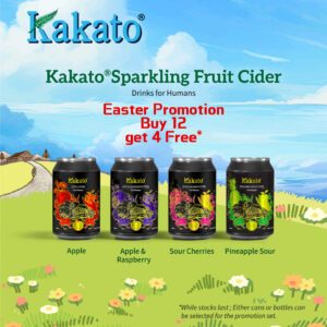 Kakato Sparkling Fruit Cider<br>Buy 12 get 4 Free
