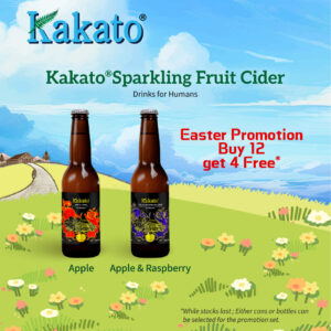 Kakato Sparkling Fruit Cider<br>Buy 12 get 4 Free
