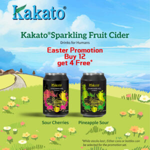 Kakato Sparkling Fruit Cider<br>Buy 12 get 4 Free