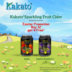 Kakato Sparkling Fruit Cider<br>Buy 12 get 4 Free