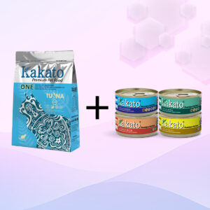 (限時優惠) 單一蛋白系列貓乾糧 吞拿魚口味 + Kakato® Complementary 70g 4 罐